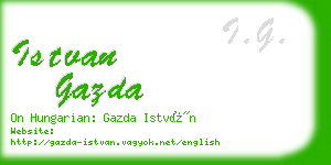 istvan gazda business card